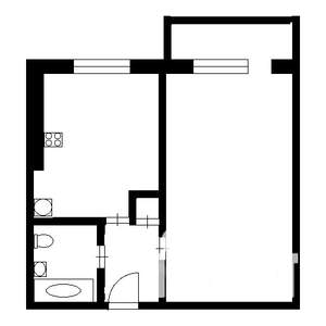1-к квартира, вторичка, 33м2, 5/9 этаж