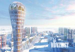 1-к квартира, строящийся дом, 33м2, 2/8 этаж