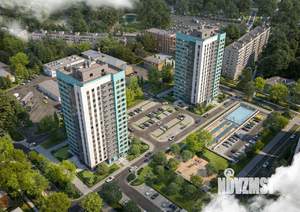 3-к квартира, строящийся дом, 77м2, 13/17 этаж