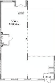 Студия квартира, вторичка, 146м2, 1/9 этаж
