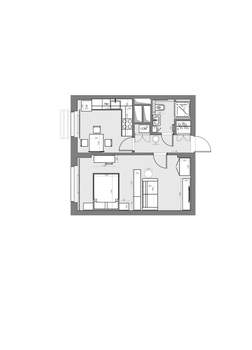 1-к квартира, вторичка, 38м2, 16/22 этаж