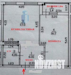 1-к квартира, вторичка, 47м2, 16/16 этаж