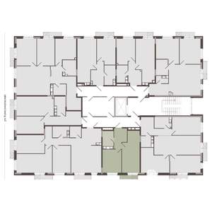 1-к квартира, строящийся дом, 38м2, 6/8 этаж