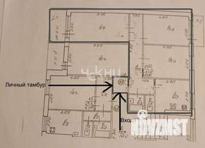 3-к квартира, вторичка, 67м2, 6/9 этаж