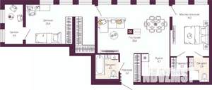 2-к квартира, вторичка, 80м2, 9/12 этаж