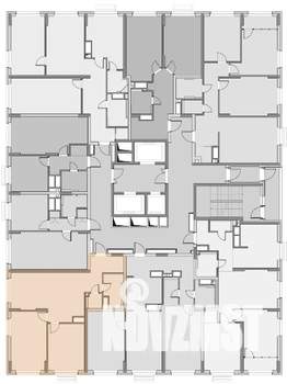2-к квартира, строящийся дом, 62м2, 22/22 этаж