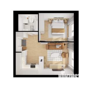 1-к квартира, вторичка, 38м2, 6/15 этаж