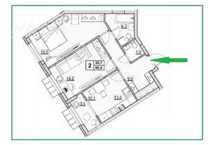 2-к квартира, вторичка, 60м2, 7/24 этаж