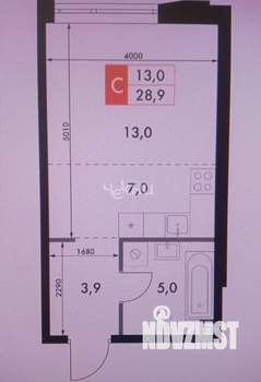 1-к квартира, вторичка, 29м2, 7/20 этаж