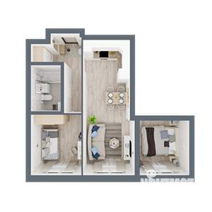 2-к квартира, вторичка, 56м2, 9/24 этаж