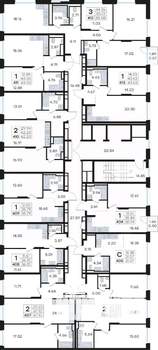 1-к квартира, вторичка, 43м2, 6/13 этаж