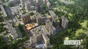 1-к квартира, строящийся дом, 41м2, 16/19 этаж