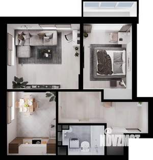 2-к квартира, вторичка, 57м2, 4/4 этаж