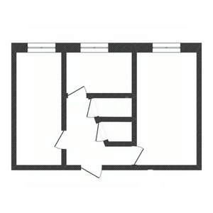 2-к квартира, вторичка, 44м2, 1/5 этаж