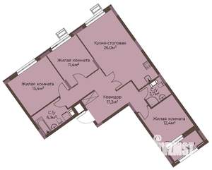 3-к квартира, вторичка, 94м2, 5/12 этаж