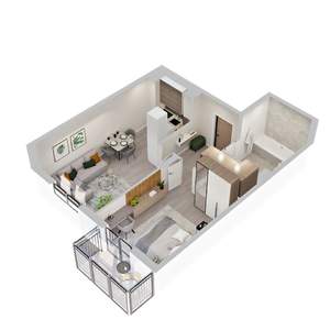 1-к квартира, вторичка, 47м2, 10/10 этаж