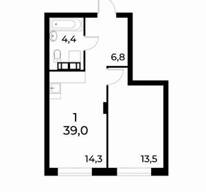 1-к квартира, вторичка, 39м2, 18/19 этаж