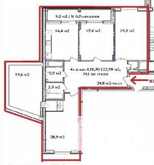 4-к квартира, строящийся дом, 122м2, 15/17 этаж