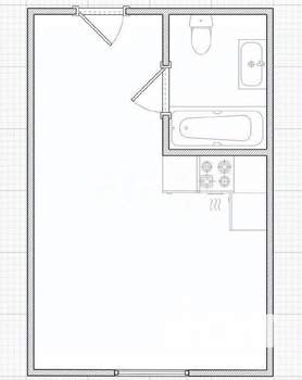 Студия квартира, вторичка, 16м2, 1/5 этаж