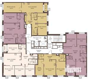 2-к квартира, вторичка, 70м2, 2/12 этаж