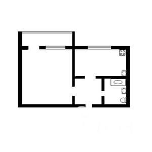 1-к квартира, вторичка, 31м2, 6/9 этаж