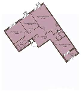 3-к квартира, строящийся дом, 94м2, 5/12 этаж