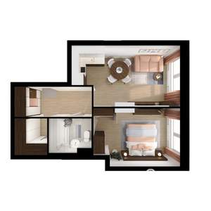 1-к квартира, вторичка, 41м2, 23/25 этаж