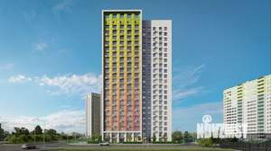 2-к квартира, строящийся дом, 64м2, 3/22 этаж