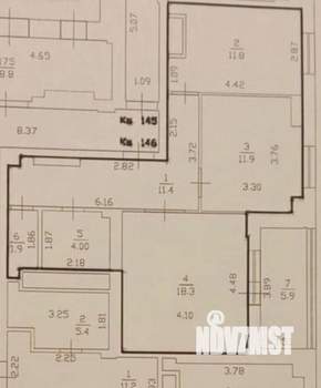2-к квартира, сданный дом, 59м2, 11/16 этаж