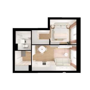 1-к квартира, вторичка, 35м2, 24/25 этаж
