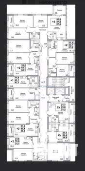 3-к квартира, вторичка, 98м2, 3/24 этаж