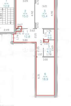 2-к квартира, вторичка, 70м2, 11/15 этаж