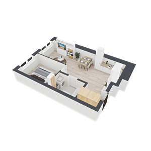1-к квартира, вторичка, 50м2, 8/24 этаж