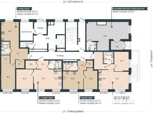 1-к квартира, вторичка, 54м2, 1/9 этаж