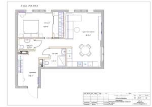 2-к квартира, вторичка, 59м2, 1/5 этаж