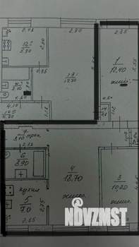 3-к квартира, вторичка, 56м2, 1/5 этаж