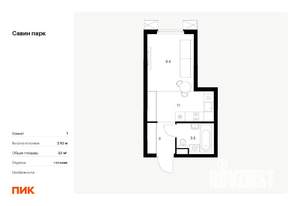 Студия квартира, вторичка, 23м2, 16/25 этаж