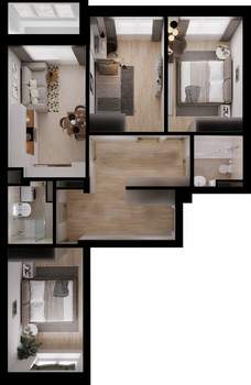 3-к квартира, вторичка, 79м2, 3/4 этаж