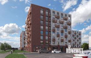1-к квартира, строящийся дом, 38м2, 6/8 этаж