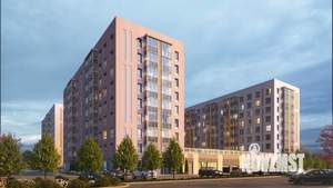 1-к квартира, строящийся дом, 40м2, 6/17 этаж