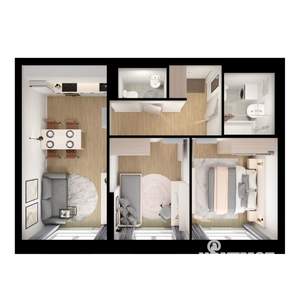 2-к квартира, вторичка, 51м2, 12/15 этаж