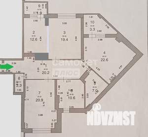 3-к квартира, вторичка, 121м2, 12/14 этаж