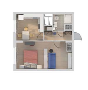 1-к квартира, вторичка, 38м2, 16/22 этаж