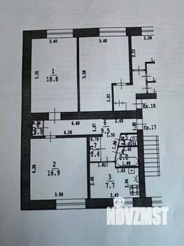 2-к квартира, вторичка, 60м2, 5/6 этаж