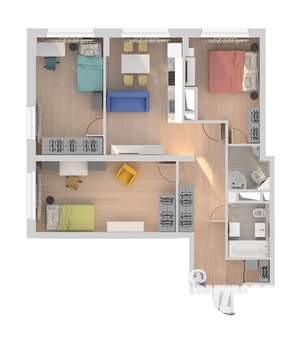 3-к квартира, вторичка, 81м2, 17/22 этаж