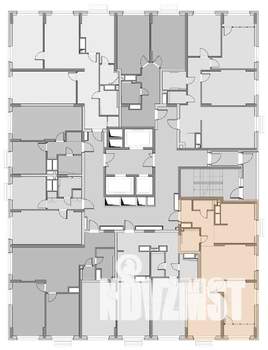 3-к квартира, строящийся дом, 72м2, 22/22 этаж
