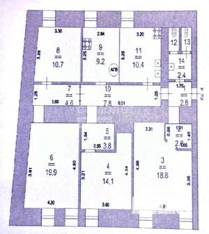 4-к квартира, вторичка, 107м2, 1/3 этаж
