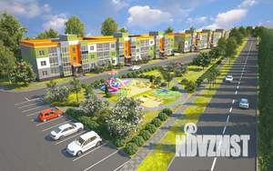 1-к квартира, строящийся дом, 35м2, 1/3 этаж