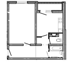 1-к квартира, вторичка, 42м2, 3/10 этаж