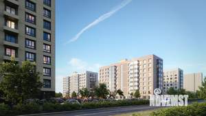 2-к квартира, строящийся дом, 53м2, 17/17 этаж